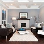 contemporary living room with Benjamin Moore eternity AF-695 wall paint color