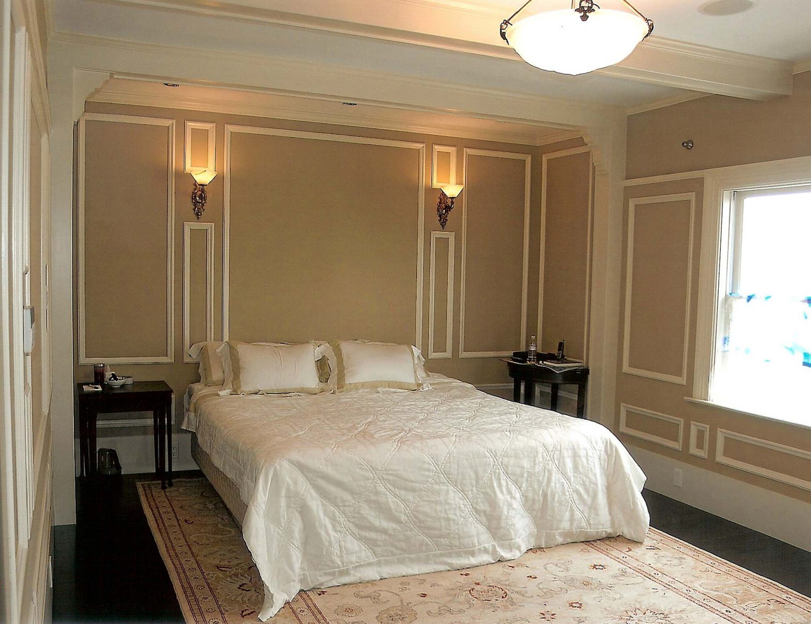 beige wall and white trim color combinations