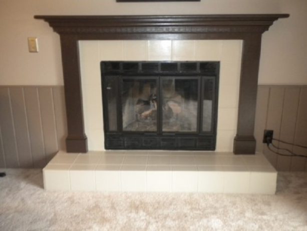 after makeover : chiffon white tile