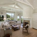 traditional living room with Pratt and Lambert Antique White 14-31 wall paint