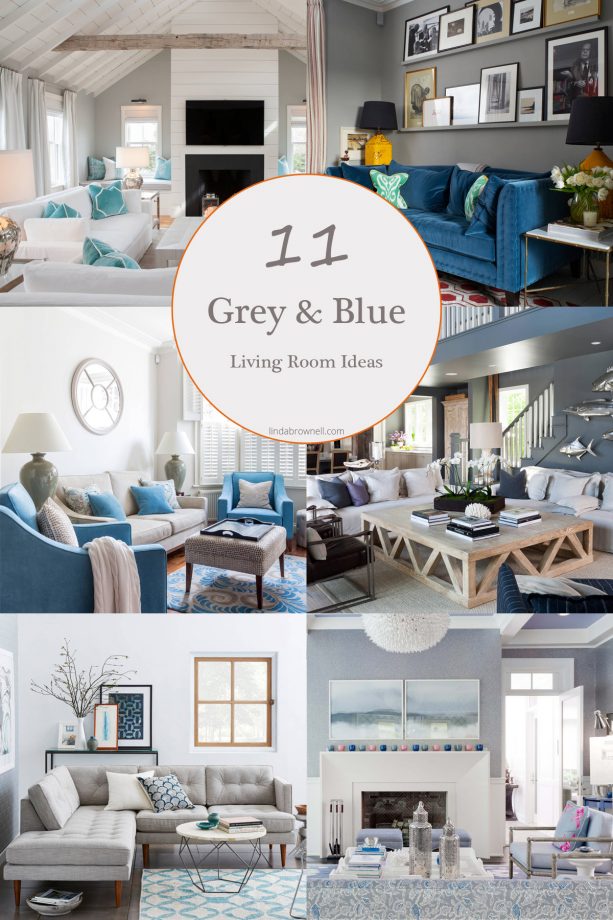 Grey And Blue Living Room Ideas, Blue And Gray Living Room Designs
