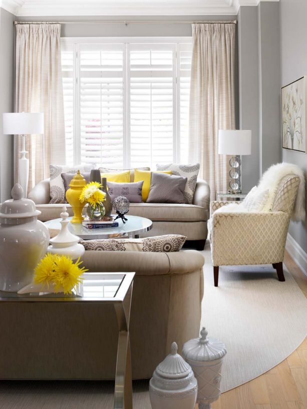 Yellow Living Room Ideas, Yellow And Grey Living Room Pictures