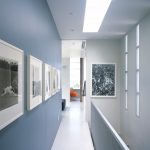 purplish grey hallway color