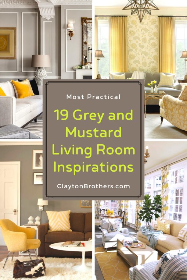 Grey and Mustard Living Room