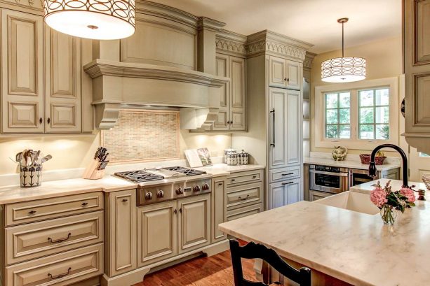 best granite color for off white cabinets