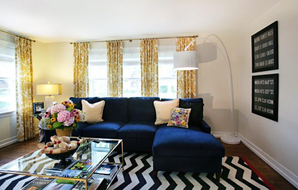 With Navy Blue, What Color Rug With Navy Blue Sofa