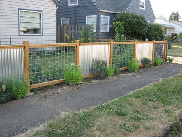 15 Most Attractive Corrugated Metal, Corrugated Metal Fence Plans