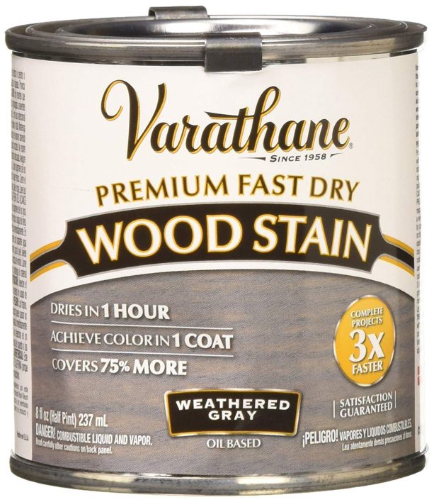 Rust-Oleum Varathane Premium Fast Dry Wood Stain Weathered Gray