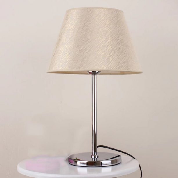 modern table lamp with plug for a living room