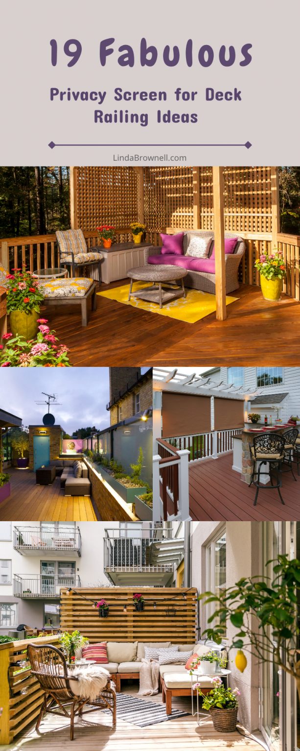 19 privacy screen for deck railing ideas