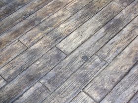 concrete wood floor is easier to clean than the real hardwood