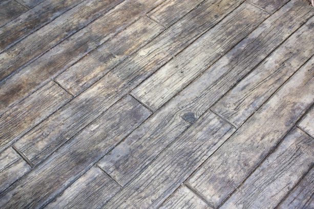 concrete wood floor is easier to clean than the real hardwood
