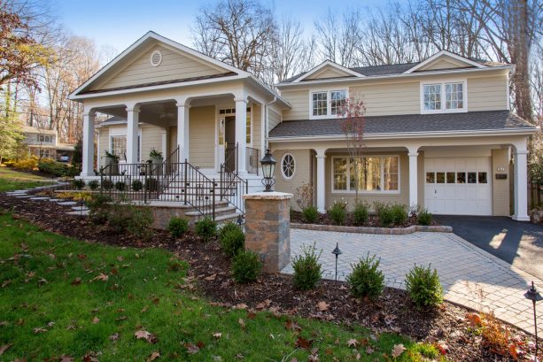 after the remodeling, there is a new raised-entrance and porch