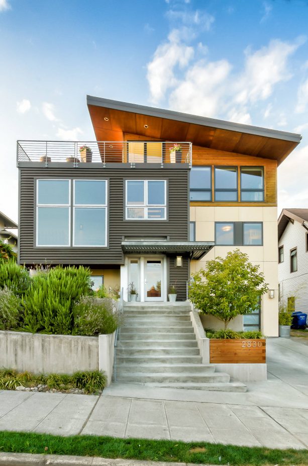 the house gains a second story and a rooftop deck after a major remodeling