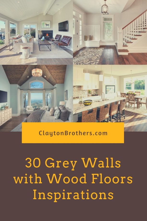 Grey Walls with Wood Floors