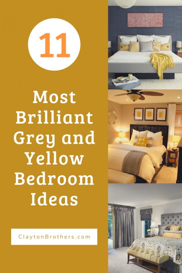 Grey and Yellow Bedroom