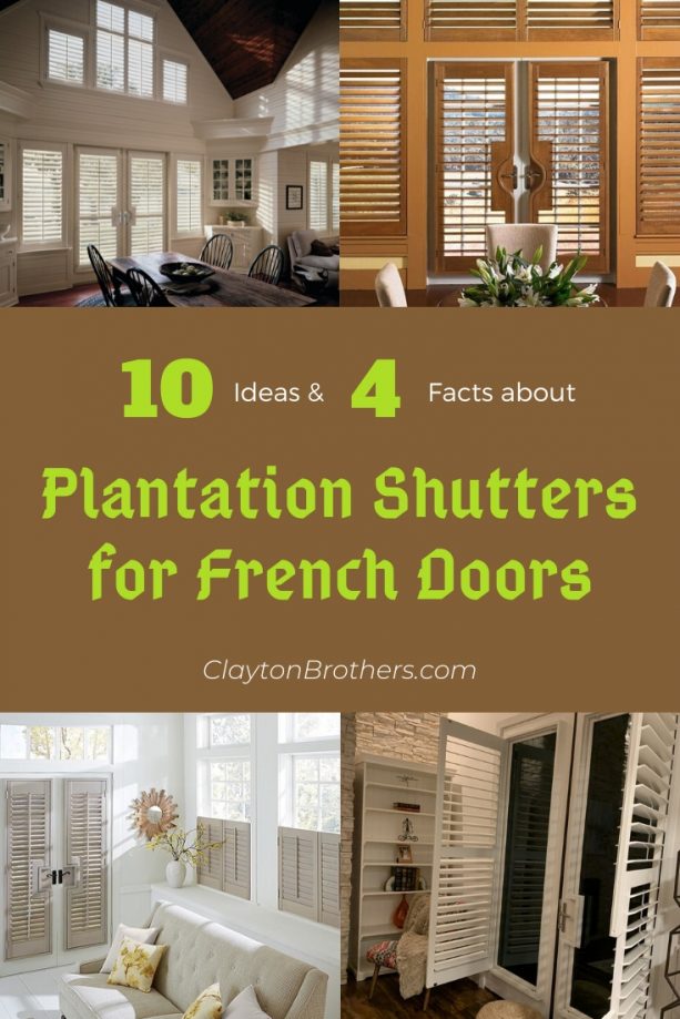 Plantation Shutters for French Doors