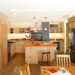 the full view of the kitchen