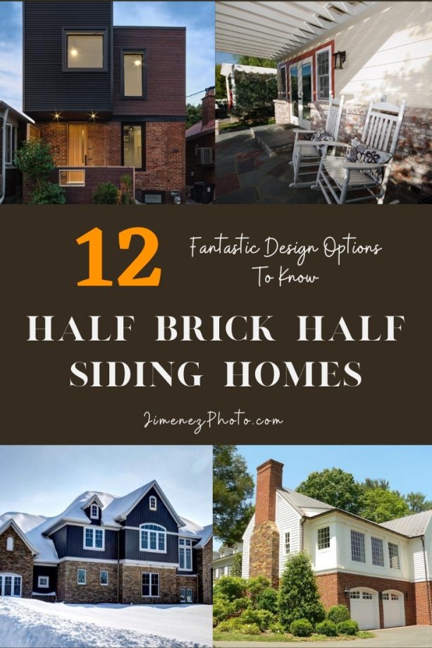 Half Brick Half Siding Homes