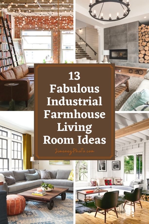 13 Fabulous Industrial Farmhouse Living Room Ideas