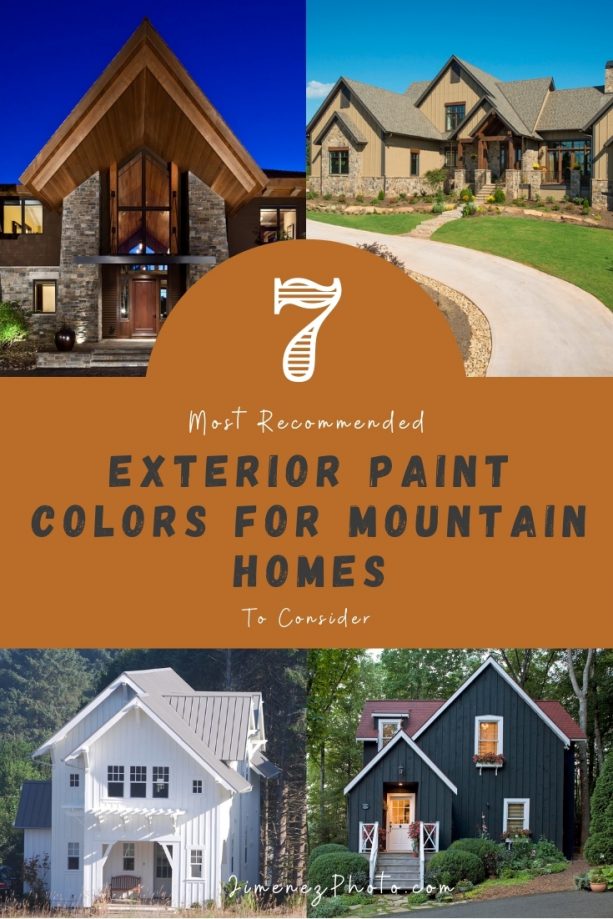 7 Most Recommended Exterior Paint Colors For Mountain Homes To Consider Jimenezphoto - Apple Green Paint Color For House With Brown Roof