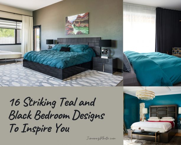 16 Striking Teal and Black Bedroom Designs To Inspire You