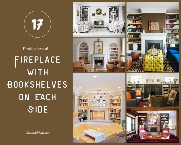 17 Fabulous Ideas of Fireplace with Bookshelves on Each Side