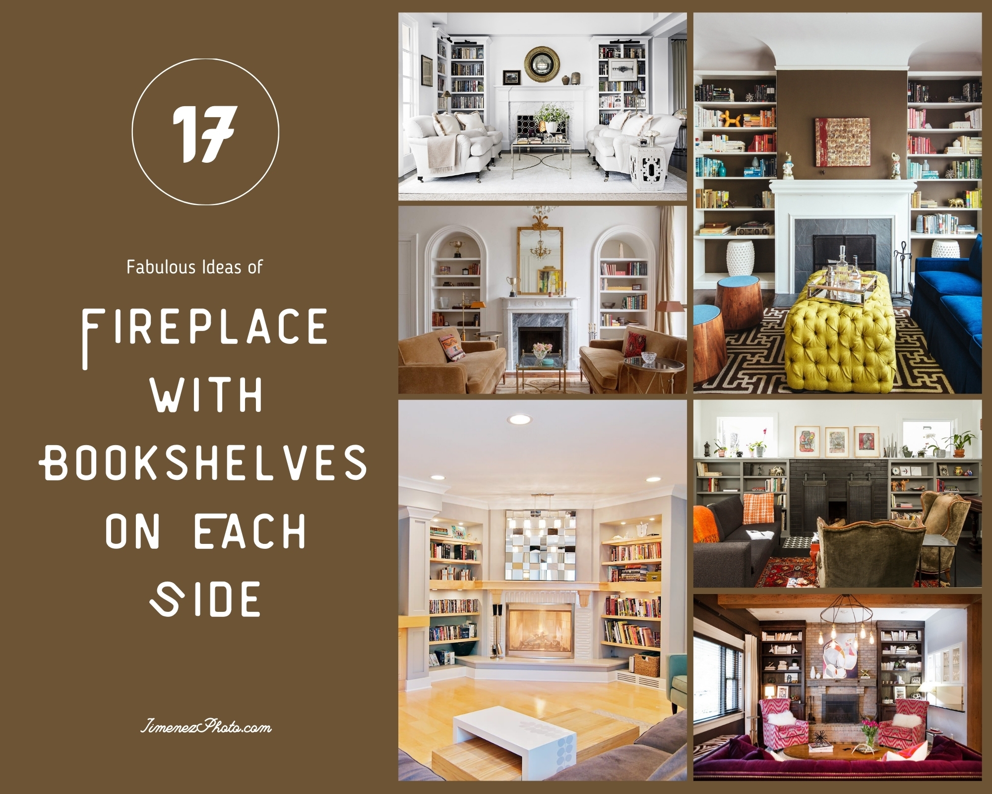 17 Fabulous Ideas of Fireplace with Bookshelves on Each Side for