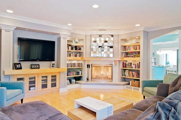 17 Fabulous Ideas Of Fireplace With, Fireplace With Book Shelves