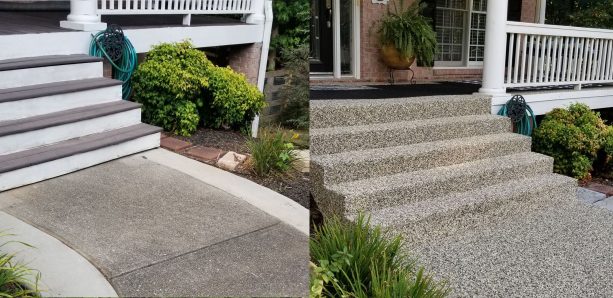 13 Fascinating Concrete Front Steps Makeover Ideas For Curb Appeal Booster Jimenezphoto