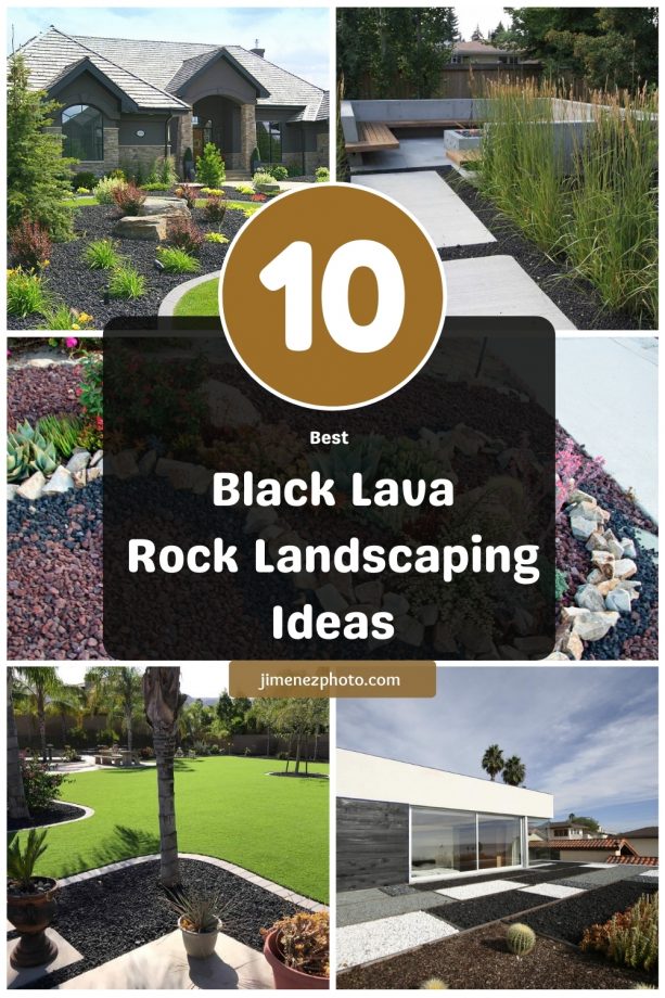 10 Best Black Lava Rock Landscaping Ideas