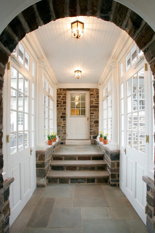 the enclosed walkway interior