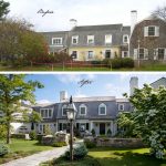 the before and after photo of the 1970s house’s front view