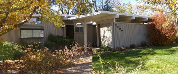 the midcentury house looks ordinary before the makeover