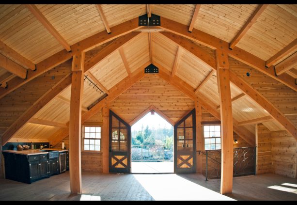 the open-style second-floor interior above the RV garage